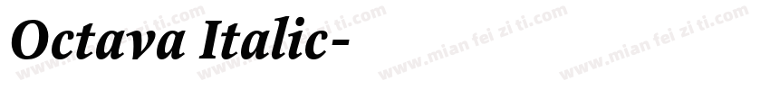 Octava Italic字体转换